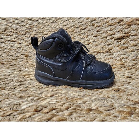 Nike Manoa LTR Boots Shoes TD BQ5374-001 Black Toddler Kids Size 8C - Picture 5 of 9